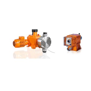 ปั๊มสูบจ่ายสารเคมีแบบเมมเบรน ProMinent Exronic ขนาด 15 ลิตร/ชั่วโมง สำหรับของเหลวที่มีความหนืดสูง ขับเคลื่อนด้วยมอเตอร์ ตัวปั๊มทำจาก PVC316PVDF - Product Image 1