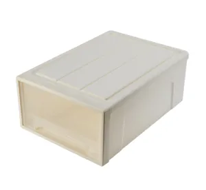 Stackable plastic storage drawers box for clothes