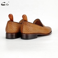 Chaussures de mariage respirantes faites à la main de haute qualité Cie Lo212 en cuir de veau marron pour hommes Automne/Hiver