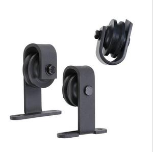 Rueda de Rodamiento Doble WEKIS de Latón Negro Antiguo y Acero al Carbono para Puertas Correderas, Herraje para Puertas de Granero con Tornillo para Uso en Dormitorios y Exteriores - Product Image 2