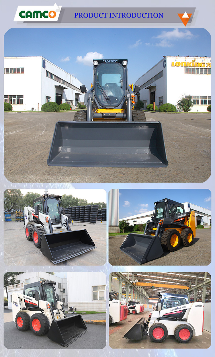 Construction Equipment Skid Machine Small Skid Steer Brush Cutter For Sale