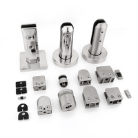 Kit de systèmes de balustrades d'escalier modernes en acier inoxydable et verre, résistant à la rouille et facile à installer