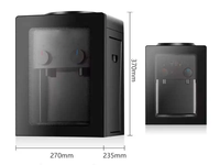 Distributeur d'eau de comptoir en verre, mini-refroidisseur/distributeur d'eau électrique chaud et froid personnel, vente en gros