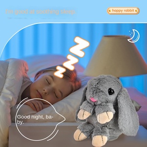 Hot Bán Điện Ghi Âm Ánh Sáng Thỏ Đồ Chơi Sang Trọng Lưỡi Âm Nhạc Kể Chuyện Rag Búp Bê Phim Hoạt Hình Giáo Dục Mềm Đồ Chơi Đồ Chơi Đồ Chơi - Product Image 2