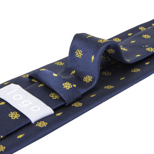 Kustom 72 ulang tahun Logo tenun serat mikro Jacquard Tie desain mode dasi poliester untuk pria dan corkelelawar Para Hombre - Product Image 6