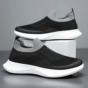 Men's Cross-border Large Size Lazy Slip-on Work Shoes Breathable Lightweight Non-smelly Casual Single-layer for Upper PVC
