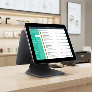 ระบบคีออสก์แบบ All-in-One หน้าจอสัมผัสคู่ขนาด 15.6 นิ้ว จากโรงงาน OEM สำหรับร้านค้า รุ่น RS609P หน้าจอ 15.6 นิ้ว - Product Image 1