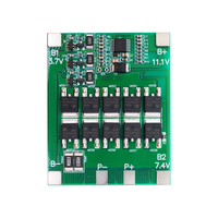 Placa de Protección de Batería de Litio Li-ION BMS 3S 30A 12V 18650 PCM 3S BMS 30A con Balance Pasivo y Protección Térmica para Lámpara