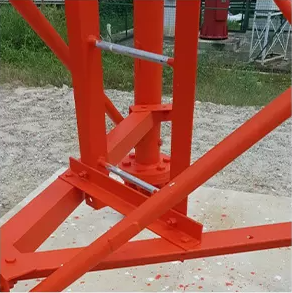 Communication Lattice telecom tower 3 Legs Galvanized Steel Tube Self Support 19