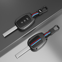 Étui de clé de voiture de luxe en alliage de zinc à 3 boutons pour Kadjar Koleos Megan, matériau premium au toucher doux, résistant aux rayures, télécommande