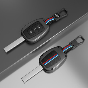 Étui de clé de voiture en alliage de zinc à <span class=keywords><strong>3</strong></span> boutons pour Renault Kadjar Koleos Megan, housse douce au toucher, matériau de qualité supérieure, housse de télécommande - Product Image 1