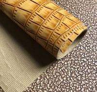Tissu en cuir synthétique vegan PVC imperméable, motif crocodile, couleurs vives pour vêtements, canapés, sacs, nœuds pour cheveux, emballages décoratifs
