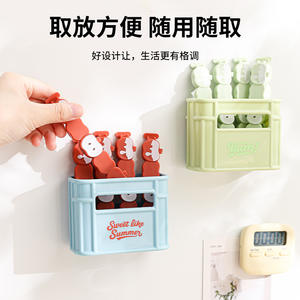 Clip d'étanchéité magnétique pour réfrigérateur, boîte de rangement vert herbe, autocollant décoratif résistant à l'humidité pour collations et thé - Product Image 4