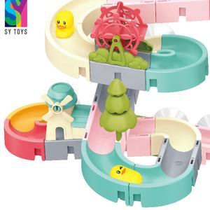 SY-juguete de baño para niños, 62 piezas, <span class=keywords><strong>juego</strong></span> de pista de montar, DIY, caminar, succión, Orbit, Spooning de agua - Product Image 1