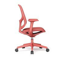 Chaise de bureau moderne pour la maison, chaise de travail ergonomique à dossier moyen, chaise de bureau confortable en maille avec braille