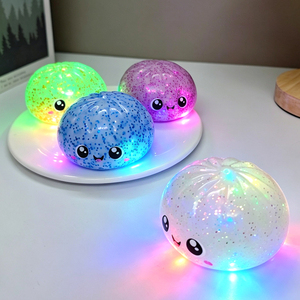 Jouet anti-stress géant en TPR en forme de boulette, jouet sensoriel Kawaii en forme de pain vapeur, unisexe, à partir de 14 ans, décoration de bureau, cadeau - Product Image 5