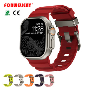 <span class=keywords><strong>Bracelet</strong></span> en silicone haut de gamme Forwelleny pour <span class=keywords><strong>Apple</strong></span> <span class=keywords><strong>Watch</strong></span> <span class=keywords><strong>Ultra</strong></span> 11 10 et iWatch 46mm – Accessoire respirant pour montres connectées - Product Image 1