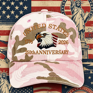 หมวกเบสบอลฉลองครบรอบ 250 ปีสหรัฐอเมริกา 1776-2026 หมวกวันประกาศอิสรภาพ หมวกปักลายธงชาติอเมริกา ลายอินทรี หมวกแก๊ปแบบวินเทจ - Product Image 6