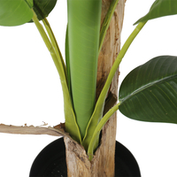 Promotion : Palmier Artificiel en Fibre de Verre à Grandes Feuilles, Résistant à l'Eau et aux UV, Écologique, H90cm, Durable pour la Décoration Intérieure et Extérieure