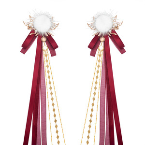 Clearance sale of Hanfu (traditional Chinese clothing) with pom-poms, children's hair <b>clips</b>, tassels, <b>bows</b>, ribbons, and long - Product Image 5