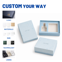 Coffret cadeau deux pièces imprimé sur papier d'art texturé, luxueux, recyclable, avec doublure intérieure pour parfums et aromathérapie