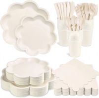 Ensemble de vaisselle en dentelle irrégulière rose, bleu, vert, beige, assiettes en dentelle, tasses en dentelle, serviettes en dentelle pour la décoration d'anniversaire, la décoration de mariage, la décoration de fête