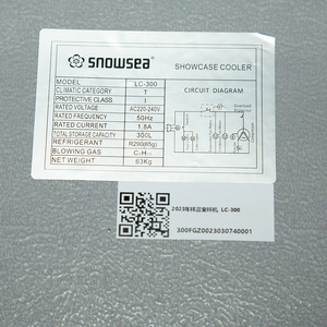 Tủ lạnh chất lượng cao để trưng bày đồ uống, làm mát, một cửa kính, tủ lạnh thương mại - Product Image 5