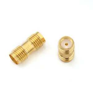 Conector Coaxial RF, adaptador de SMA-KK S-MA hembra a S-MA hembra, tornillo exterior doble hembra