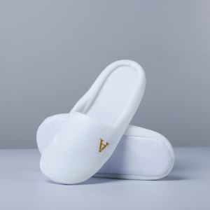 Pantuflas de <span class=keywords><strong>Hotel</strong></span> Elegantes de Alta Calidad al por Mayor, Logotipo Personalizado - Product Image 2