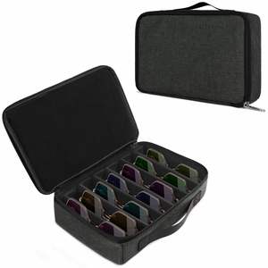 Étui de rangement pour lunettes de soleil de voyage, fentes réglables pour plusieurs paires, boîte de rangement portable pour lunettes pour hommes et femmes - Product Image 1