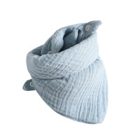 Bavoirs pour bébé en mousseline de coton biologique bandana coloré blanc uni à séchage rapide de qualité supérieure standard européen élevé