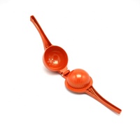 Professional Heavy Duty Orange Color Manual Handheld Aluminum Fruits Lemon Lime Orange Citrus Squeezer Presser Juicer