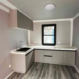 Casas de contenedores, pequeñas residencias prefabricadas portátiles, adecuadas para villas, hoteles, campamentos al aire libre y áreas <span class=keywords><strong>rurales</strong></span> al aire libre - Product Image 5