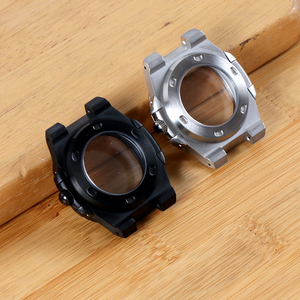 NH35/NH38/NH36 Stainless Steel <b>Watch</b> <b>Case</b> Accessories Sapphire Crystal Silver/Black Strap Fit 29.7mm-30.5mm Men's <b>Watch</b> Parts - Product Image 2