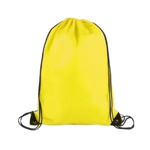 공장 제조 학교 무료 배송 가방/drawstring Sportpack 가방 학교 블랙