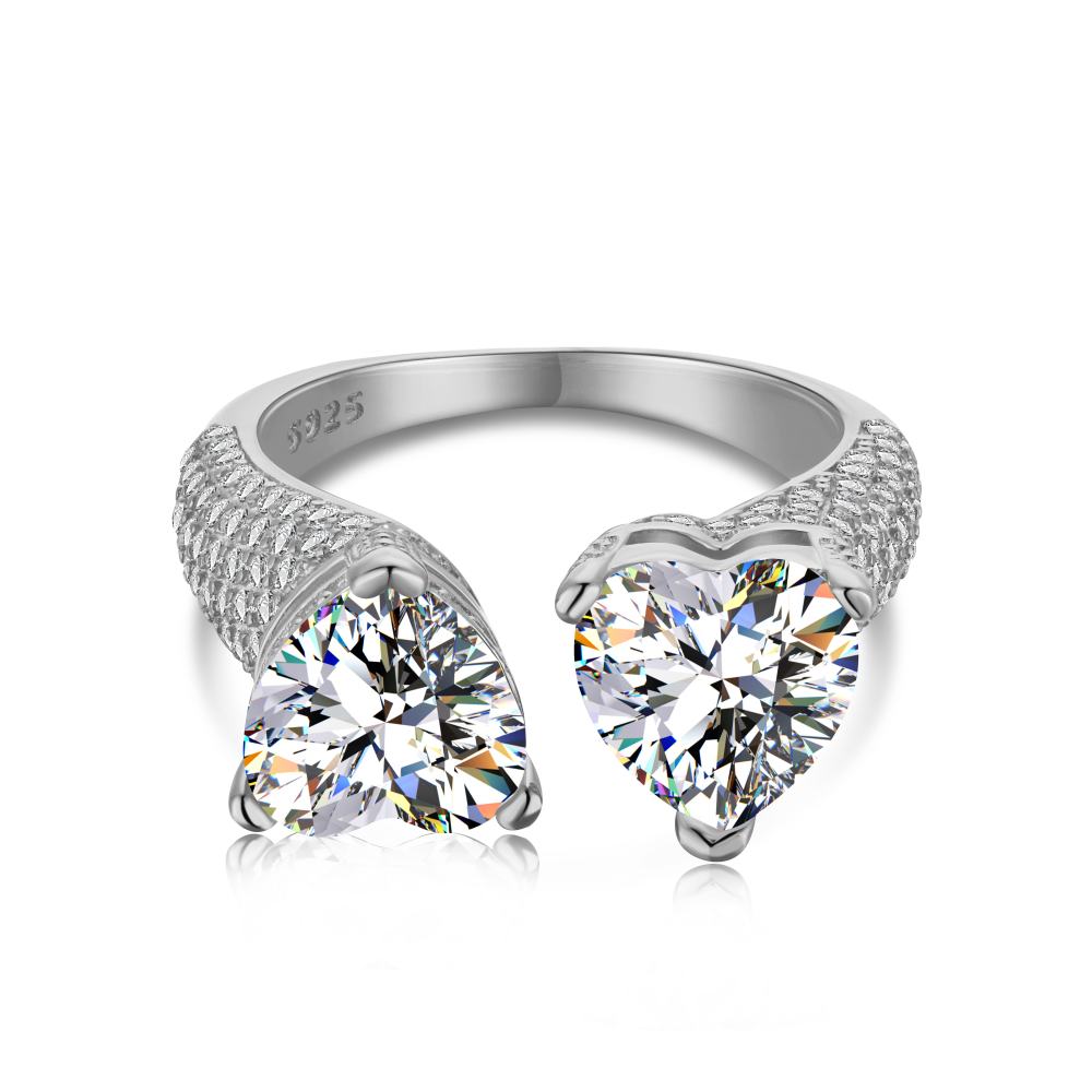 Verstelbare ring voor dames, sterling zilver, open ring, sieraden, verjaardagscadeaus, Sterling zilver, Niet gespecificeerd