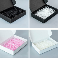 Boîte postale en carton ondulé carré noir personnalisé avec poignée pour emballage de chaussettes boîte de type dossiers personnalisée