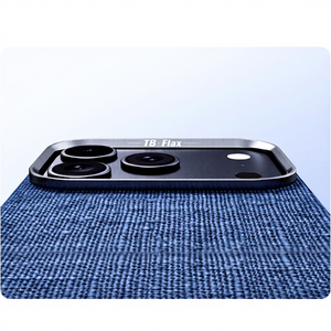 Fundas Magnéticas Antihuellas y Antigolpes de Tela de Lino para iPhone 17 Pro Max, Protección de Lente, Carga Inalámbrica - Product Image 4