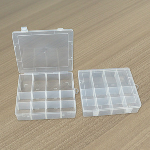 Transparent Plastic Storage Box 12 Compartment Detachable Organizer For Fishing Gear Jewelry Tools Beading Parts Rectangle - Product Image 2