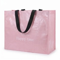 Sac tissé en polypropylène personnalisé, design simple, recyclable, grande capacité, sac de shopping tissé