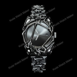 Montres pour hommes de haute qualité personnalisées, forme unique, acier inoxydable, mouvement japonais, style simple, résistantes à l'eau, montre de sport, boîte - Product Image 4