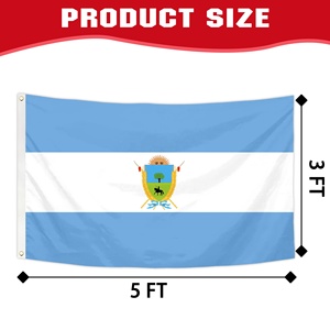 Bandiera OEM ODM dell'Argentina La Pampa 3x5ft, Stampa Digitale, Resistente allo Sbiadimento, per Fiere ed Esposizioni Aziendali - Product Image 2
