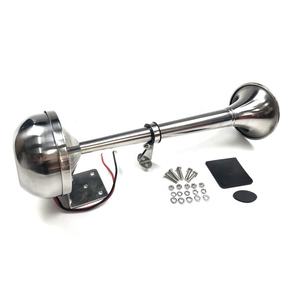 NITOYO 12V สแตนเลสสตีลเดี่ยวทรัมเป็ต Low Tone <span class=keywords><strong>Hertz</strong></span> สำหรับ Marine เรือรถบรรทุกรถบรรทุกคาราวาน RV รถจักรยานยนต์ - Product Image 1