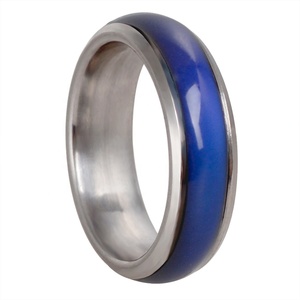 Anneau de température GT <span class=keywords><strong>2022</strong></span> en acier inoxydable, capteur de température sensible, anneau changeant de couleur d'humeur - Product Image 5