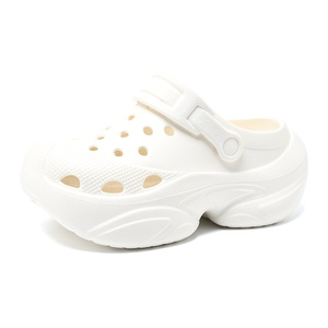 Women's Platform <b>Clogs</b> White 5Cm Thick Sole Breathable EVA Beach Sandals Summer Shoes - Product Image 5