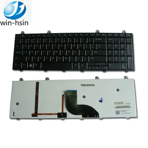 バックライト付きLEDキーボード付きdellStudio1749ノートブックラップトップ用卸売新しい私たちレイアウトラップトップキーボード