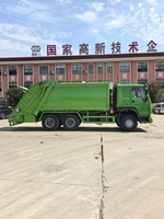 Camion à ordures à chargement arrière HOWO 18CBM 20CBM, camion à compression hydraulique pour le nettoyage urbain