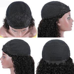 WXJ Grossiste <span class=keywords><strong>Perruque</strong></span> Mi-Tête 3 en 1 Bouclée Crépue 200 % <span class=keywords><strong>de</strong></span> Densité, <span class=keywords><strong>Perruque</strong></span> Humaine sans Colle à Cordon <span class=keywords><strong>de</strong></span> Serrage sans Coutures à Clips - Product Image 4