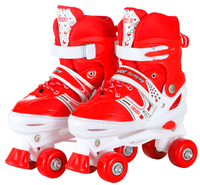 Vente en gros d'usine en stock Chaussures de roller quad à taille réglable avec roulements ABEC-7 pour enfants et adolescents
