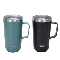 Tasse à café de voyage en acier inoxydable à double paroi de 30oz avec logo personnalisé en acier inoxydable, tasse de voyage de haute qualité pour le thé et le café de bureau